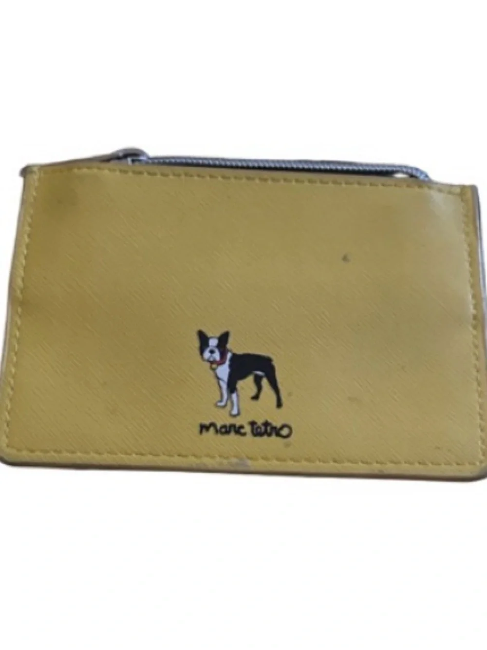 Marc tetro Yellow Boston Terrier Dog  Card Holder
